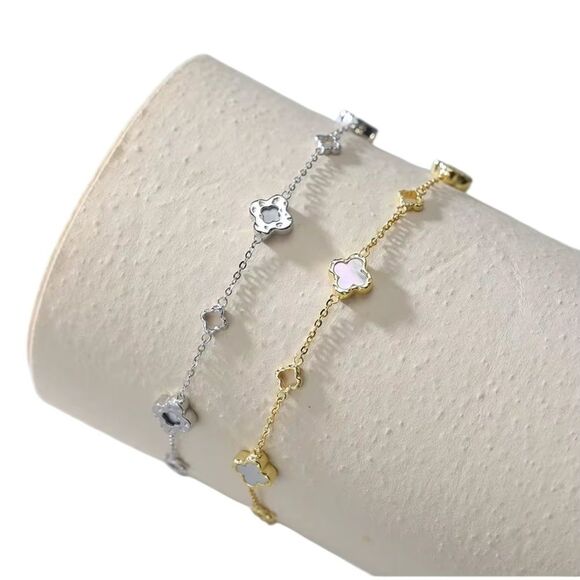 ENA925 Sterling Silver Anklet - Picture 2 of 6